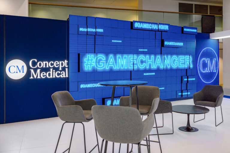 photo architecture événementielle aménagement de salon professionnel 14